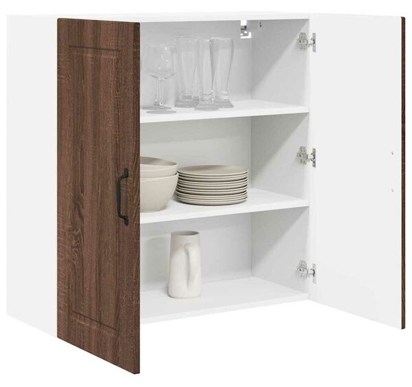 VidaXL Konyhaszekrény polcokkal Barna Tölgy 80 x 31 x 80 cm Faanyag