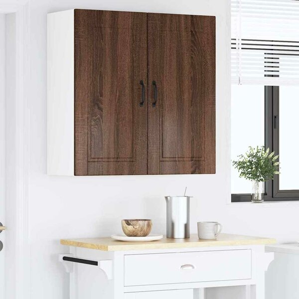 VidaXL Konyhaszekrény polcokkal Barna Tölgy 80 x 31 x 80 cm Faanyag