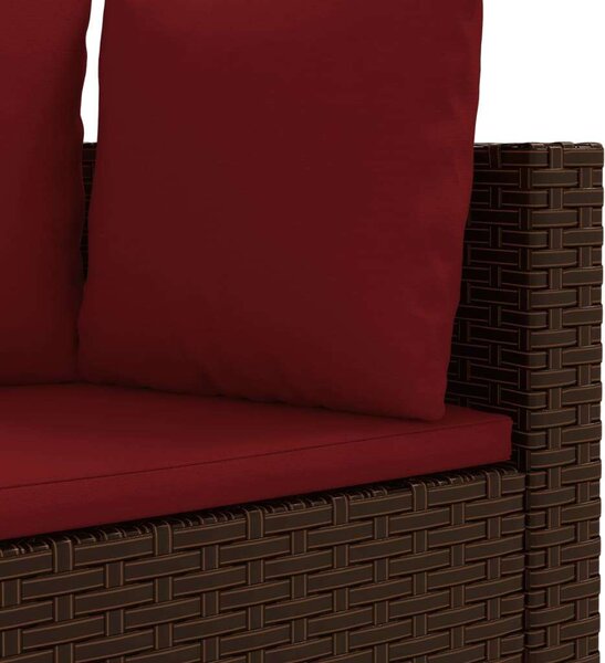 VidaXL Polyrattan Kerti Ülőgarnitúra - 9 részes, Barna
