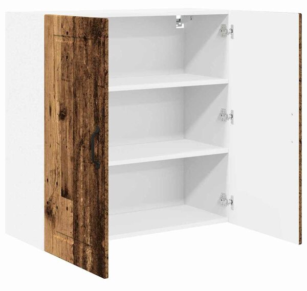 VidaXL Konyhaszekrény polcokkal Öreg fa 80 x 31 x 80 cm Faanyag
