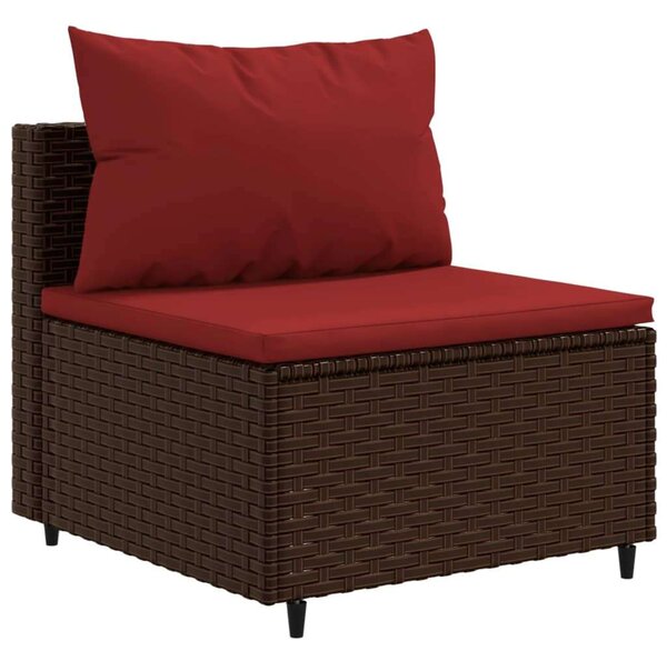 VidaXL Polyrattan Kerti Ülőgarnitúra - 9 részes, Barna