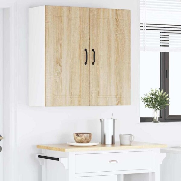 VidaXL Konyhaszekrény polcokkal Sonoma tölgy 80 x 31 x 80 cm Faanyag