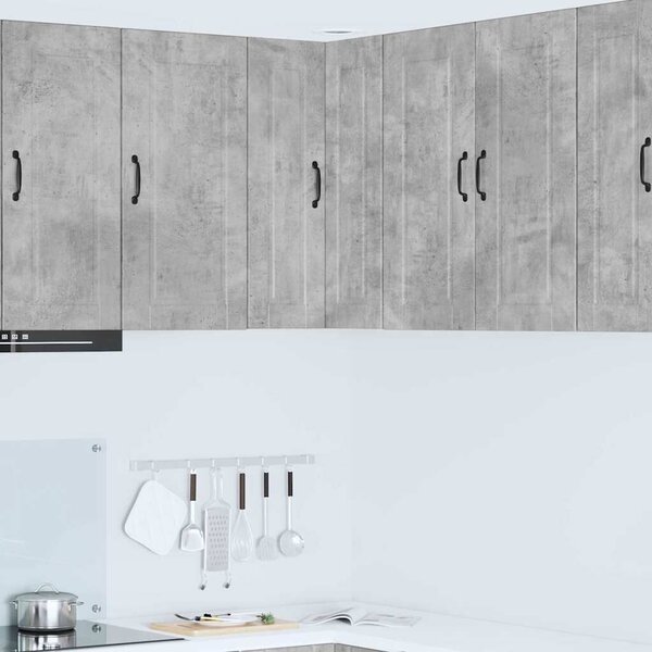 VidaXL Konyhaszekrény polcokkal Beton Szürke 57 x 57 x 80 cm Faanyag