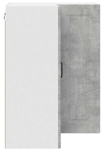 VidaXL Konyhaszekrény polcokkal Beton Szürke 57 x 57 x 80 cm Faanyag