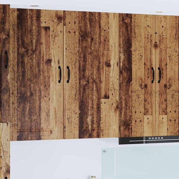 VidaXL Konyhaszekrény polcokkal Öreg fa 50 x 31 x 100 cm Faanyag