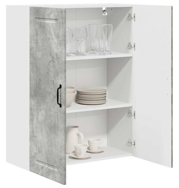 VidaXL Konyhaszekrény polcokkal Beton Szürke 80 x 31 x 100 cm Faanyag