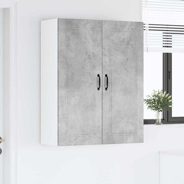 VidaXL Konyhaszekrény polcokkal Beton Szürke 80 x 31 x 100 cm Faanyag