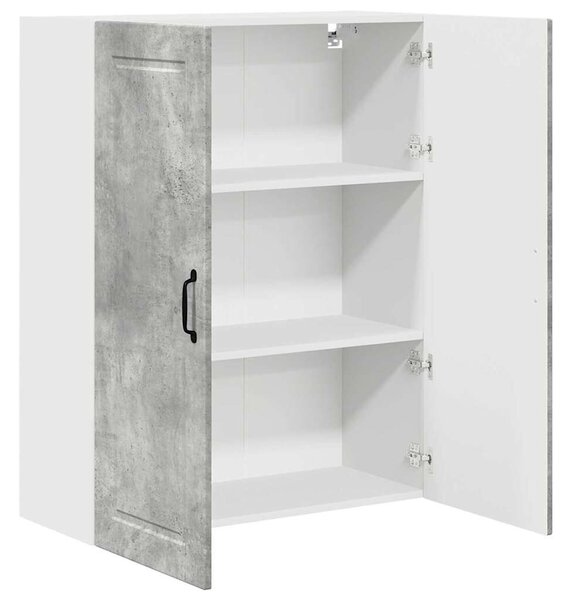 VidaXL Konyhaszekrény polcokkal Beton Szürke 80 x 31 x 100 cm Faanyag