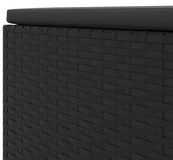 VidaXL Polyrattan Kerti Ülőgarnitúra - 4 részes - Fekete