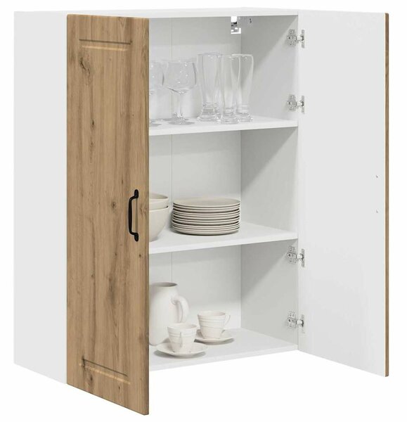 VidaXL Konyhaszekrény polcokkal Artisan tölgy 80 x 31 x 100 cm Faanyag