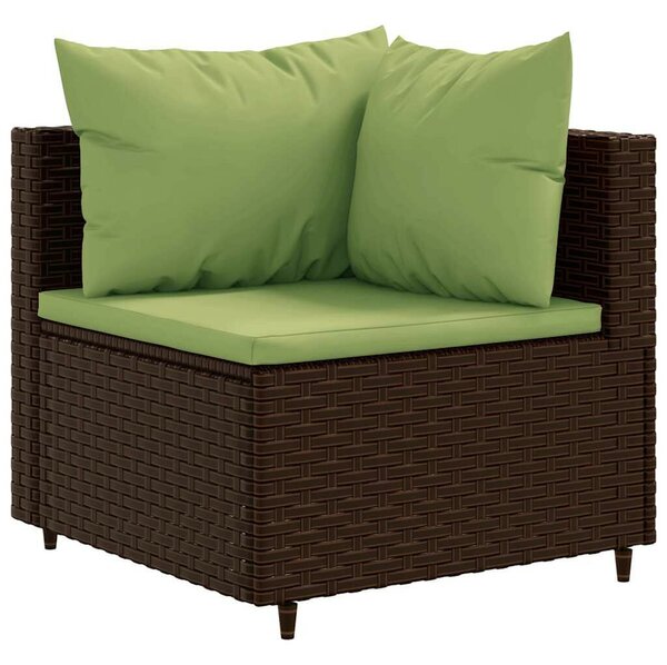 VidaXL 5 részes Kerti Ülőgarnitúra - Barna Polyrattan