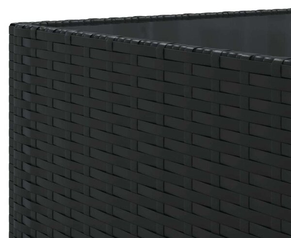 Polyrattan Kerti Ülőgarnitúra - 6 részes - Fekete