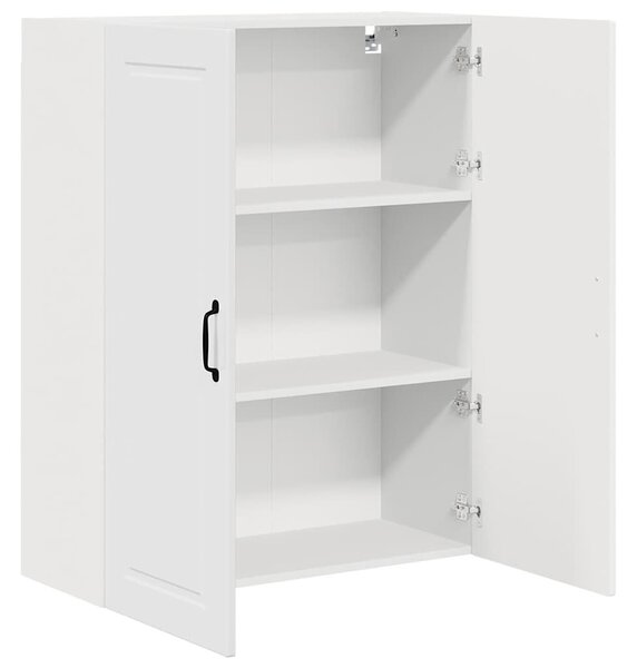 VidaXL Fali Szekrény PORTO Magas Fényű Fehér 80 x 31 x 100 cm Faanyag
