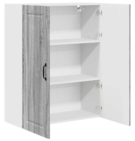 VidaXL Konyhaszekrény polcokkal Szürke Sonoma 80 x 31 x 100 cm Faanyag
