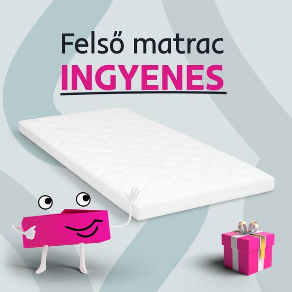 KONDELA Elektromos állítható ágy, boxspring, szürke, 120x200, MURKO NEW