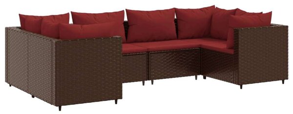 VidaXL Polyrattan Kerti Ülőgarnitúra - 6 Fő