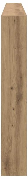 VidaXL Fejtámla polcokkal Artisan tölgy 220 x 17 x 102 cm Faanyag