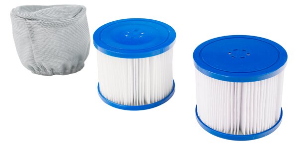 KONDELA Felfújható pezsgőfürdő, fehér/szürke, 2-4 személy, 600 l, Kamino New 3 Típus
