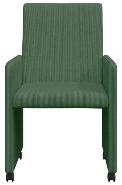 VidaXL Kerekes Étkező Székek 2 pcs Szürke zöld 57 x 66 x 94 cm