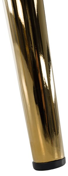 KONDELA Stílusos fotel, szürke Velvet szövet/gold króm-arany, OLVEN