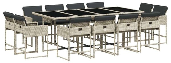 VidaXL Polyrattan Kerti Étkezőgarnitúra - 13 részes