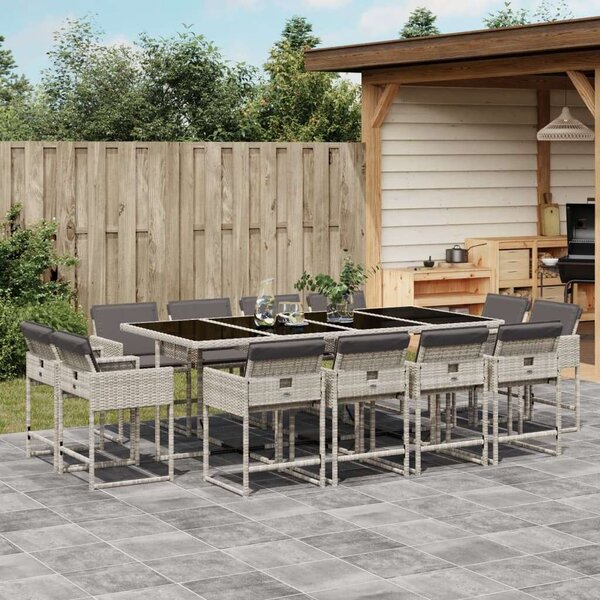 VidaXL Polyrattan Kerti Étkezőgarnitúra - 13 részes