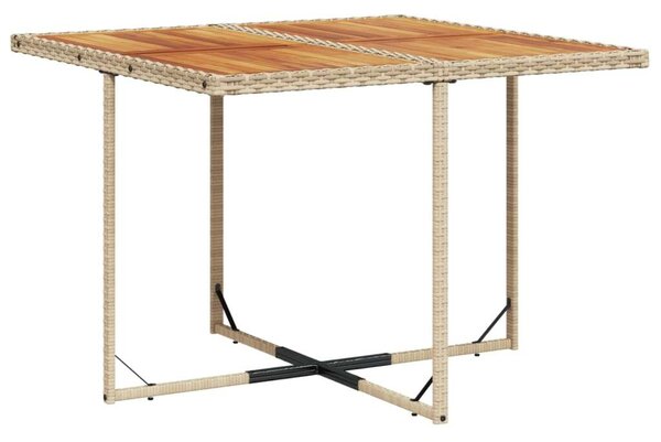 VidaXL Polyrattan Kerti Étkezőgarnitúra - 9 részes, Bézs