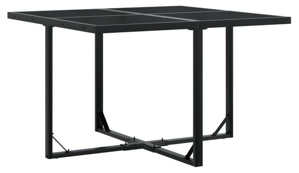 VidaXL Polyrattan Kerti Étkezőgarnitúra - 9 részes - Fekete