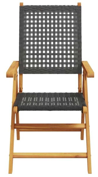 VidaXL Kertbútor Szett - 7 részes étkezőgarnitúra - Akácfa és Polyrattan