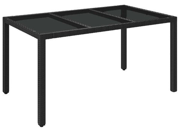 VidaXL 7 részes fekete és szürke polyrattan kerti étkezőszett párnával