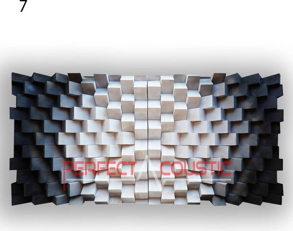 Fali panel 70x140x7cm-design panel - diffúzor 1 szín - 120x60x7cm