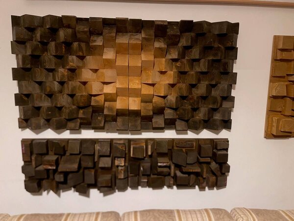 Akusztikai diffúzor falpanel (70x140x7 cm) – Dizájnpanel - 120x60x7cm