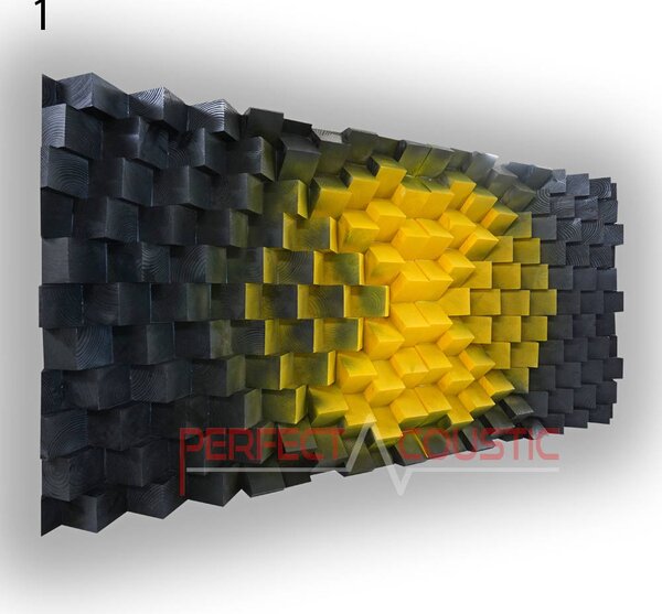 Fali panel 70x140x7cm-design panel - diffúzor 1 szín - 120x60x7cm