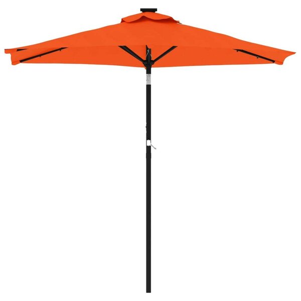 VidaXL Terrakotta Napernyő - LED-es - 225x225 cm
