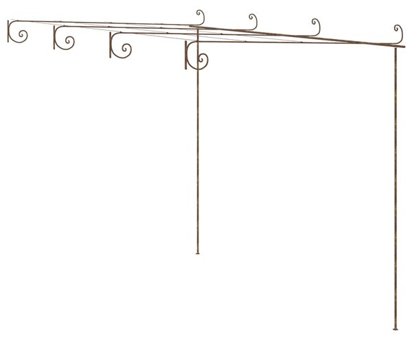 Antik barna vas kerti pergola 4 x 3 x 2,5 m
