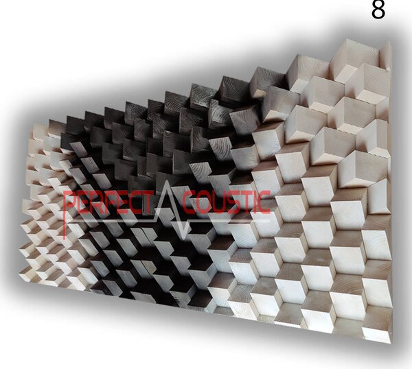 Borovi Fenyő Akusztikus Falpanel 140x70x7cm - 120x60x7cm