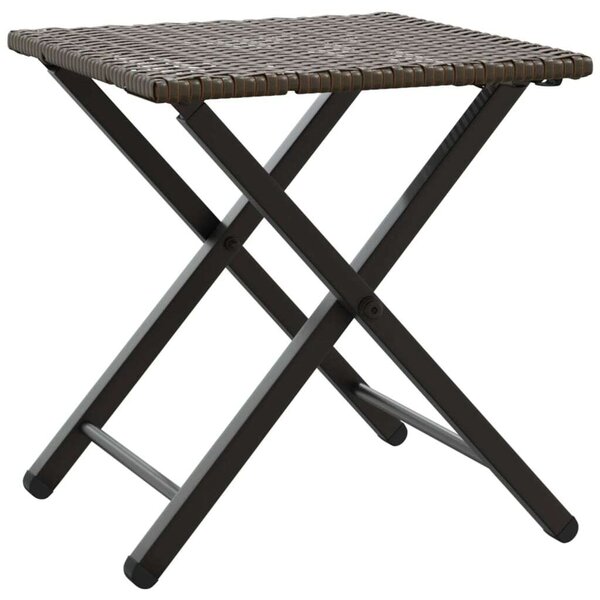 VidaXL Összecsukható Polyrattan Kertbútor Szett - 5 részes, Barna
