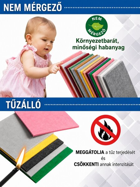 Bilnora extra sűrű, kör alakú akusztikai fali panel Ø80 és Ø120×1,2cm - Ø80×1,2cm
