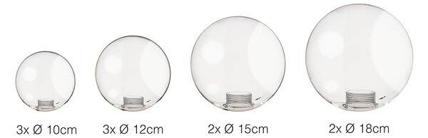 Bubbles Lámpabúra 10 fényforrásos függesztett lámpához