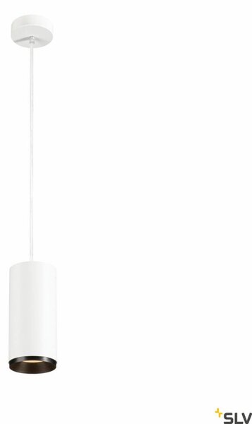 NUMINOS PD PHASE L fehér-fekete 10cm 2700K 60° 28W dimmelhető függesztett LED spot lámpa