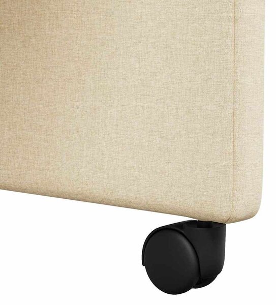 VidaXL Kerekes Étkező Székek 2 pcs Krém 58 x 65 x 94 cm szövet