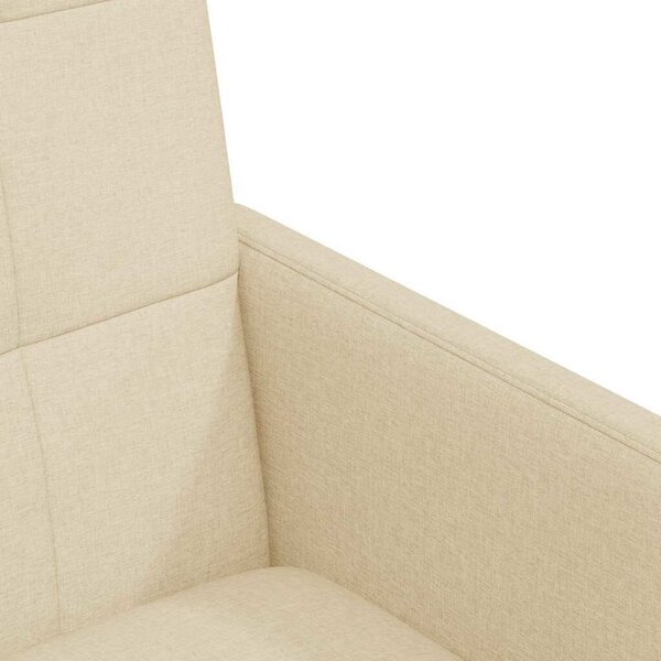 VidaXL Kerekes Étkező Székek 2 pcs Krém 58 x 65 x 94 cm szövet