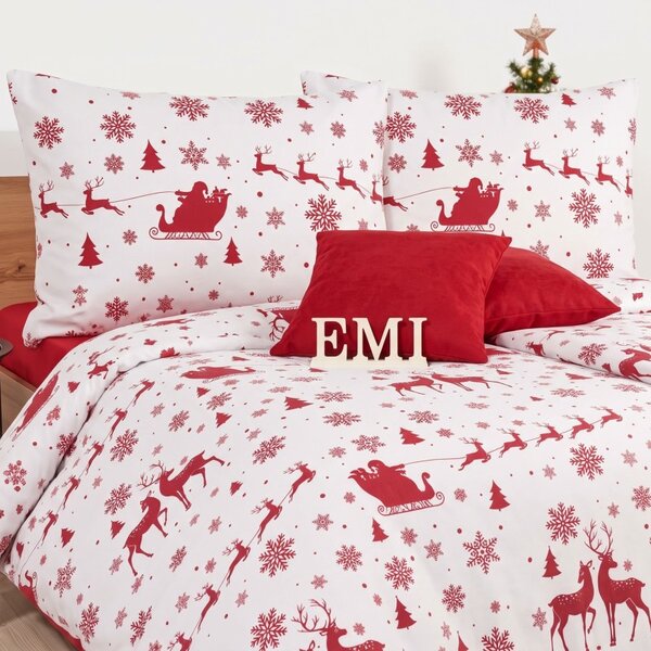 Flanel lepedők Mikulás EMI