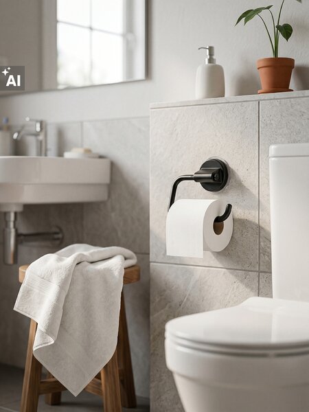 Sinsay - Fali WC-papír-tartó - fekete