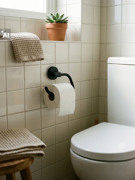 Sinsay - Fali WC-papír-tartó - fekete