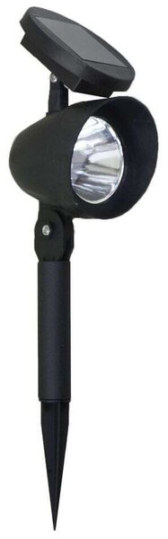 Polifach 3 LED napelemes Lámpa 32,5cm - fekete 6db (P-243)