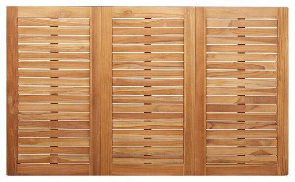 7 Részes Kerti Étkezőszett Tömör Fa Tík, Kültéri Étkezőasztal 150x90x75 cm Tömör Fa Tík, Összecsukható Kerti Székek 2 db Tömör Fa Tík és Acél, Összecsukható Kerti Székek 4 db Tömör Fa Tík és Acél