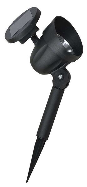 Polifach 3 LED napelemes Lámpa 32,5cm - fekete 6db (P-243)