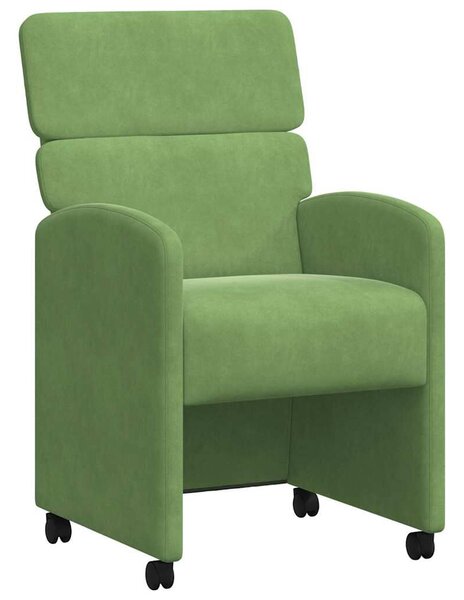 VidaXL Kerekes Étkező Székek 2 pcs Világos zöld 58 x 65 x 98 cm