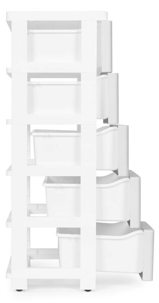 ModernHOME Játéktároló Komód 5 fiókkal - szürke